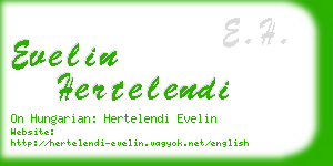 evelin hertelendi business card